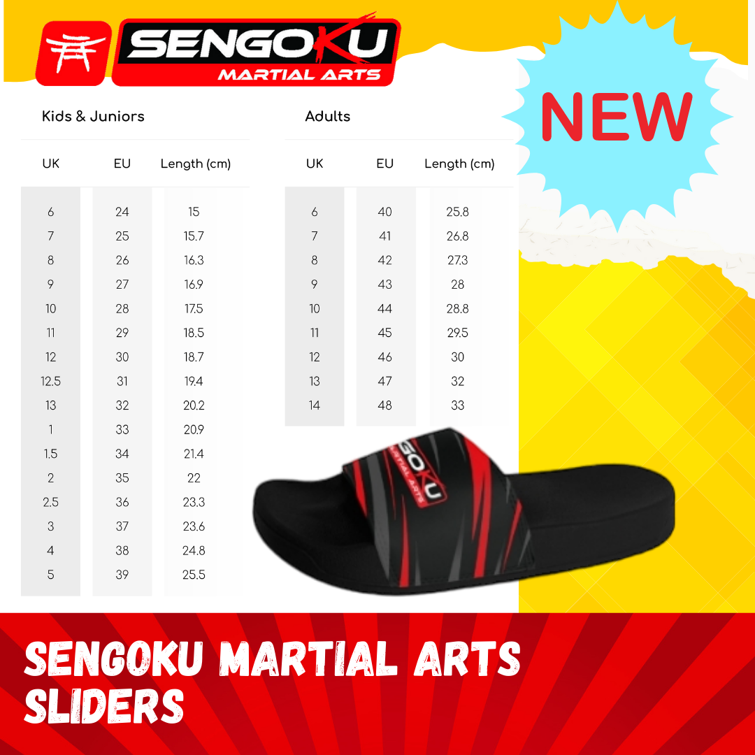 Sliders - Junior and Adult sizes.