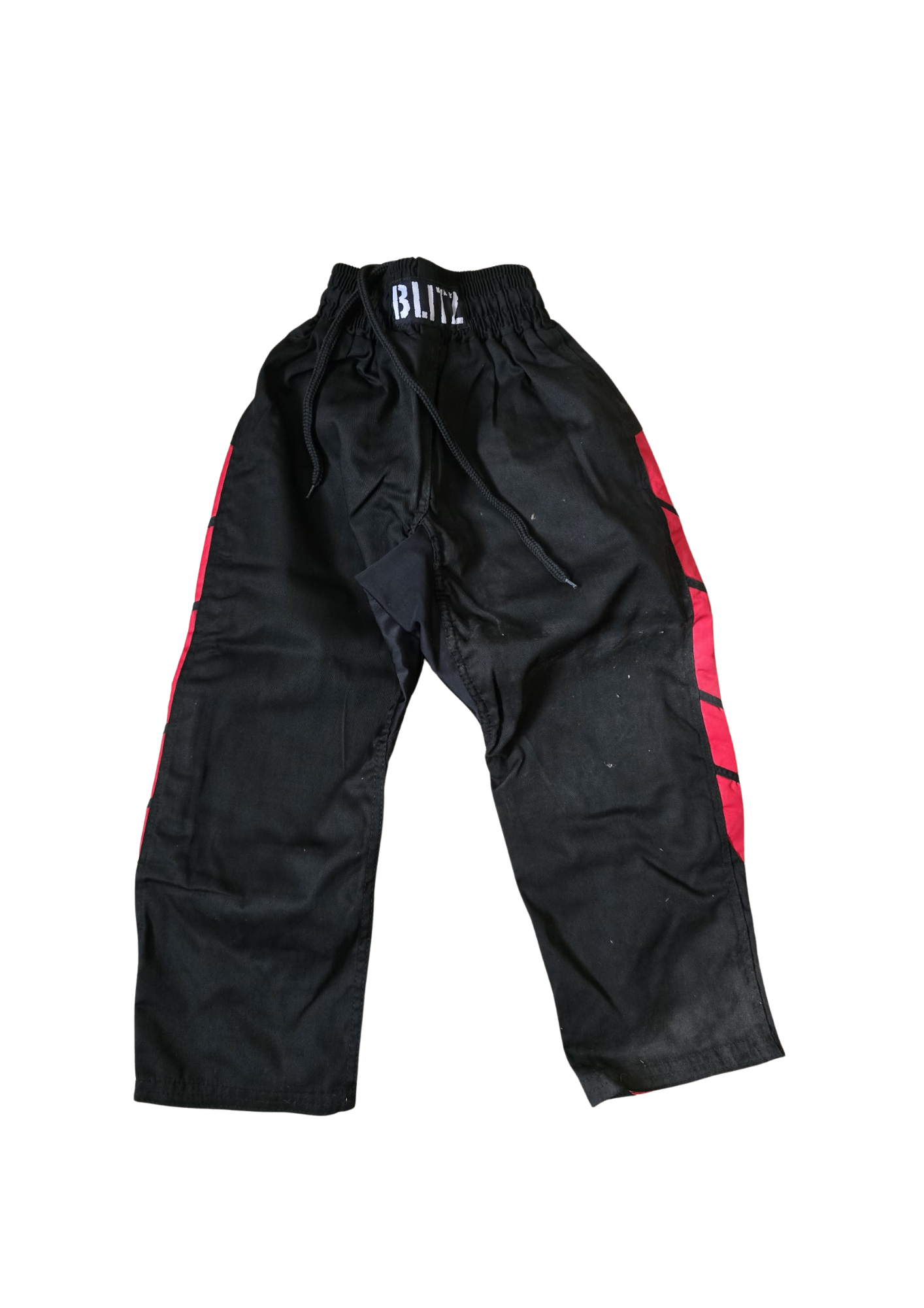 Blitz Polycotton Full Contact Kickboxing Trousers with Contrasting Trim continuing around the back